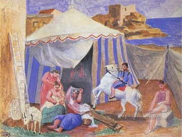 Circo de feria 1922 Pablo Picasso Pinturas al óleo